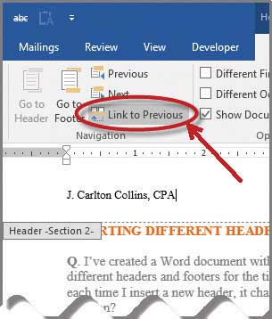 change the font size within a header and footer in ms word for mac?